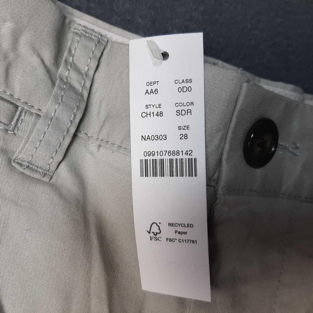 NEW J Crew Shorts Men 28 x 7 Brown Khaki Chino Portsider Short Casual CH148 - Picture 8 of 10